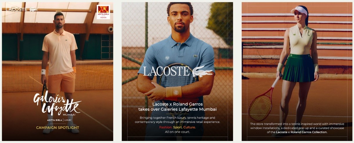 Lacoste x Roland Garros x Galeries Lafayette Mumbai