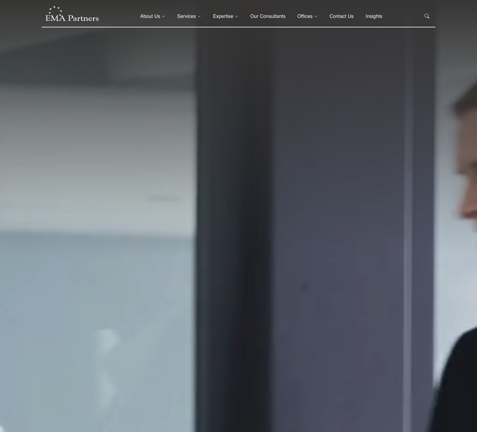 EMA Partners website, live