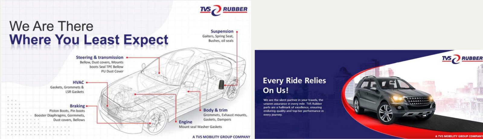 TVS Rubber campaign creative