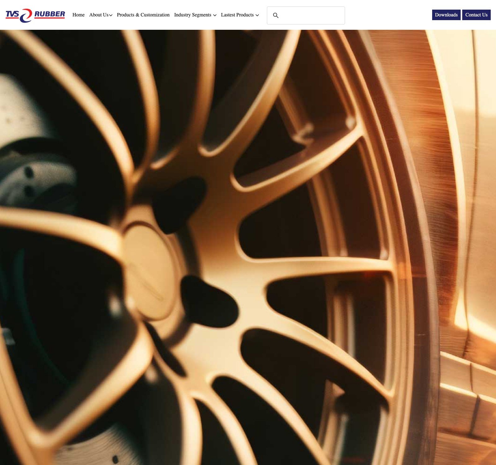 TVS Rubber website, live