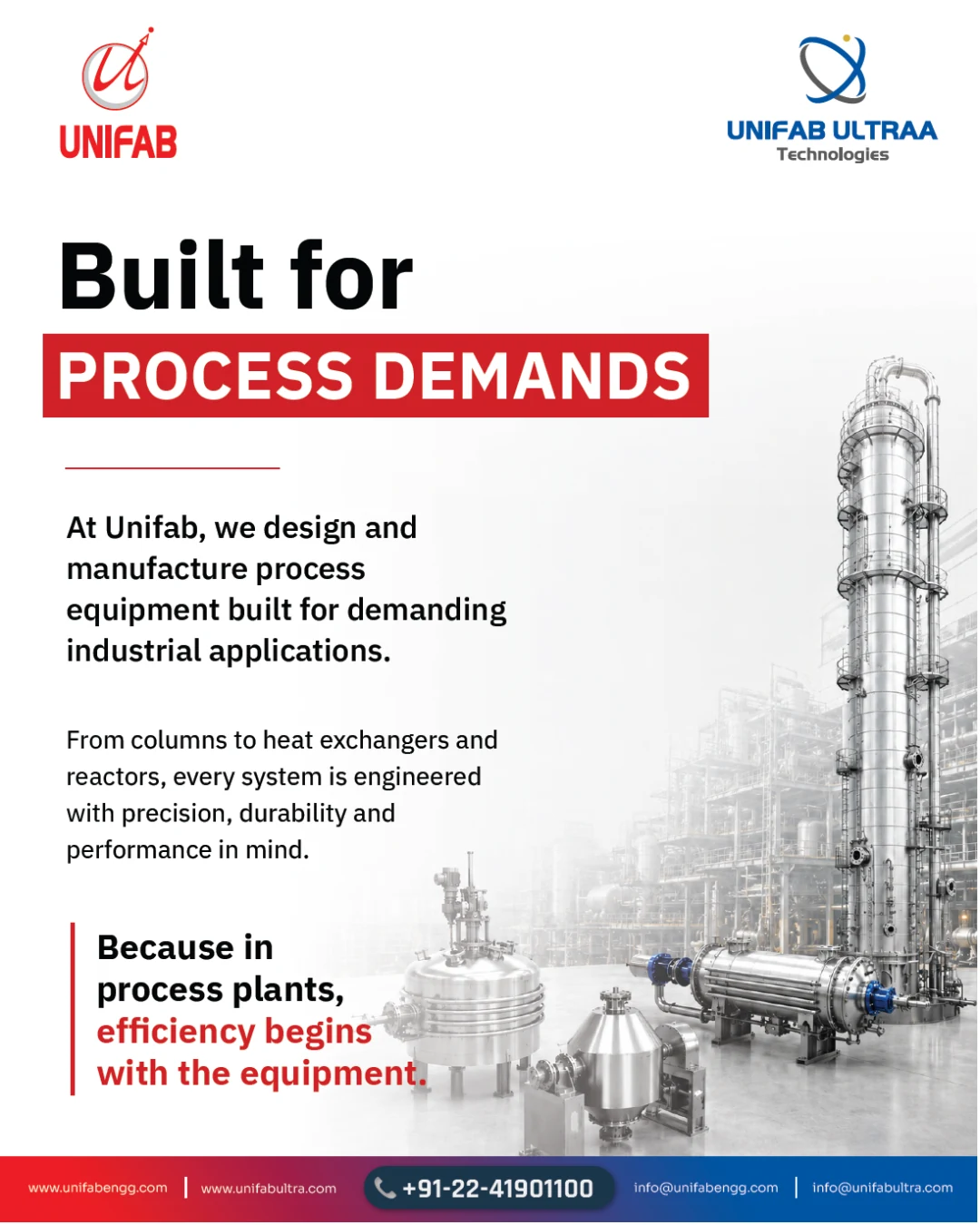 UNIFAB creative: Built for process demands